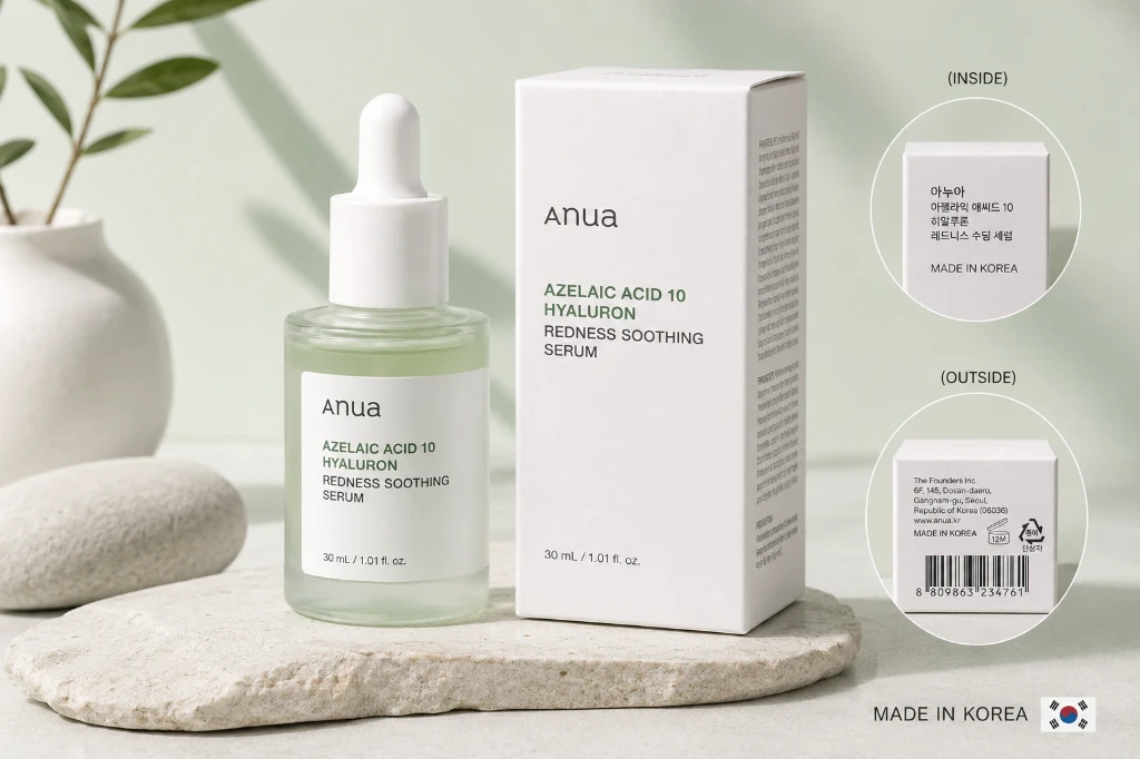 [ANUA-AZ10-30ML] Anua 아젤라익산 10 하이알루론 홍조 진정 세럼 30ml